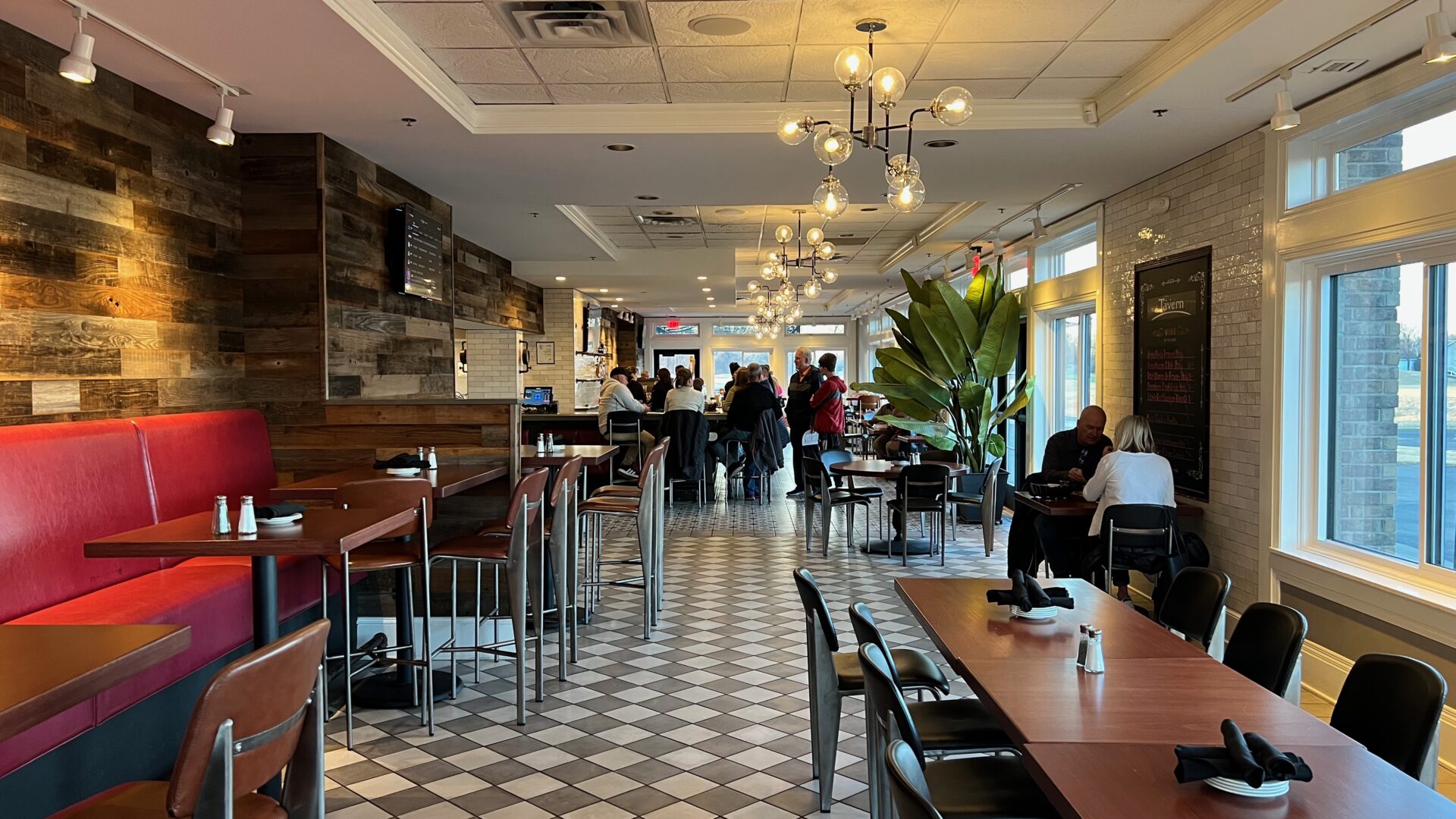 The restaurant and bar opens out onto the patio